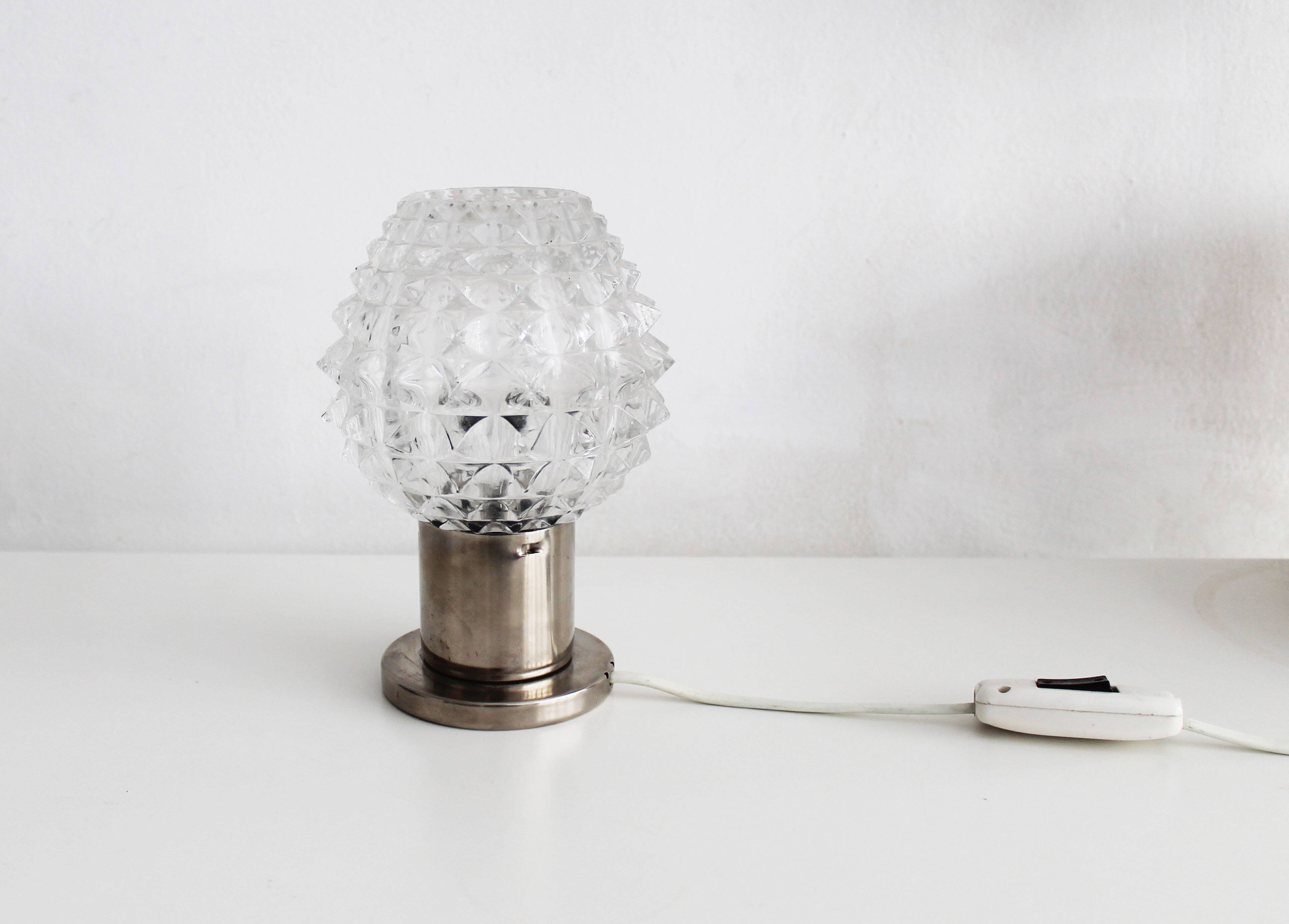 Lampe de table/applique brutaliste des années 1970 surnommée « le hérisson » par Kamenicky Senov
