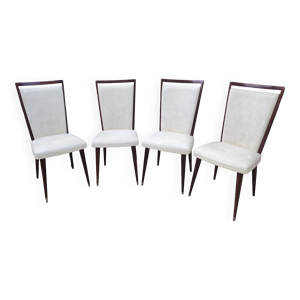 Ensemble 4 Chaises Vintage - pieds