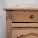 Antique oak bedside table