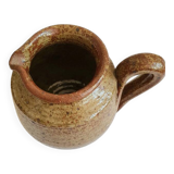 Pyrite stoneware pitcher signed Baudat