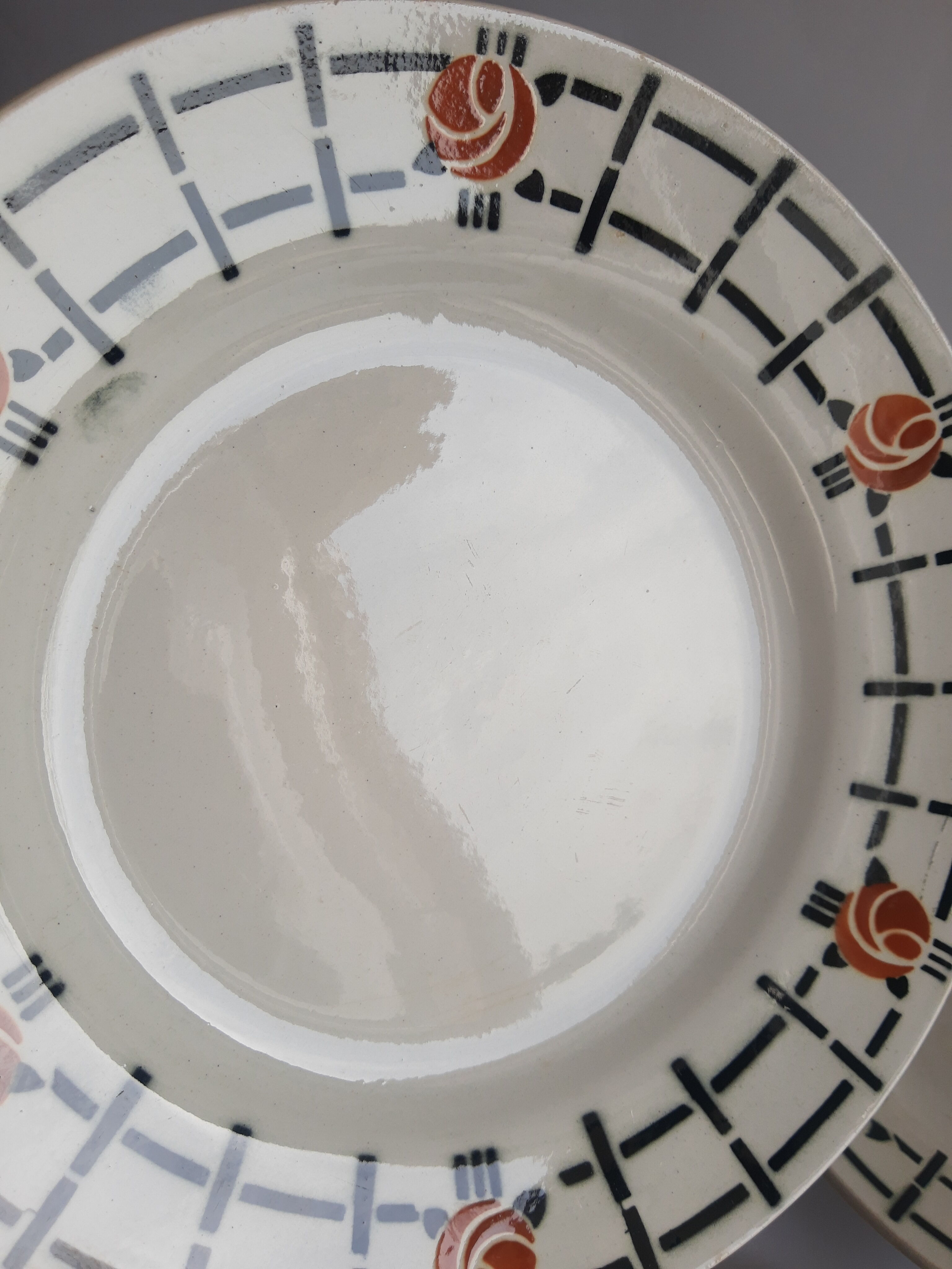 Set of 6 flat plates St amand vintage vintage