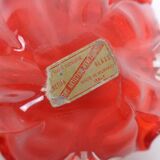 Vintage Italian Red Murano Glass Bowl, 1960s