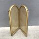 1950s brass fireplace screen