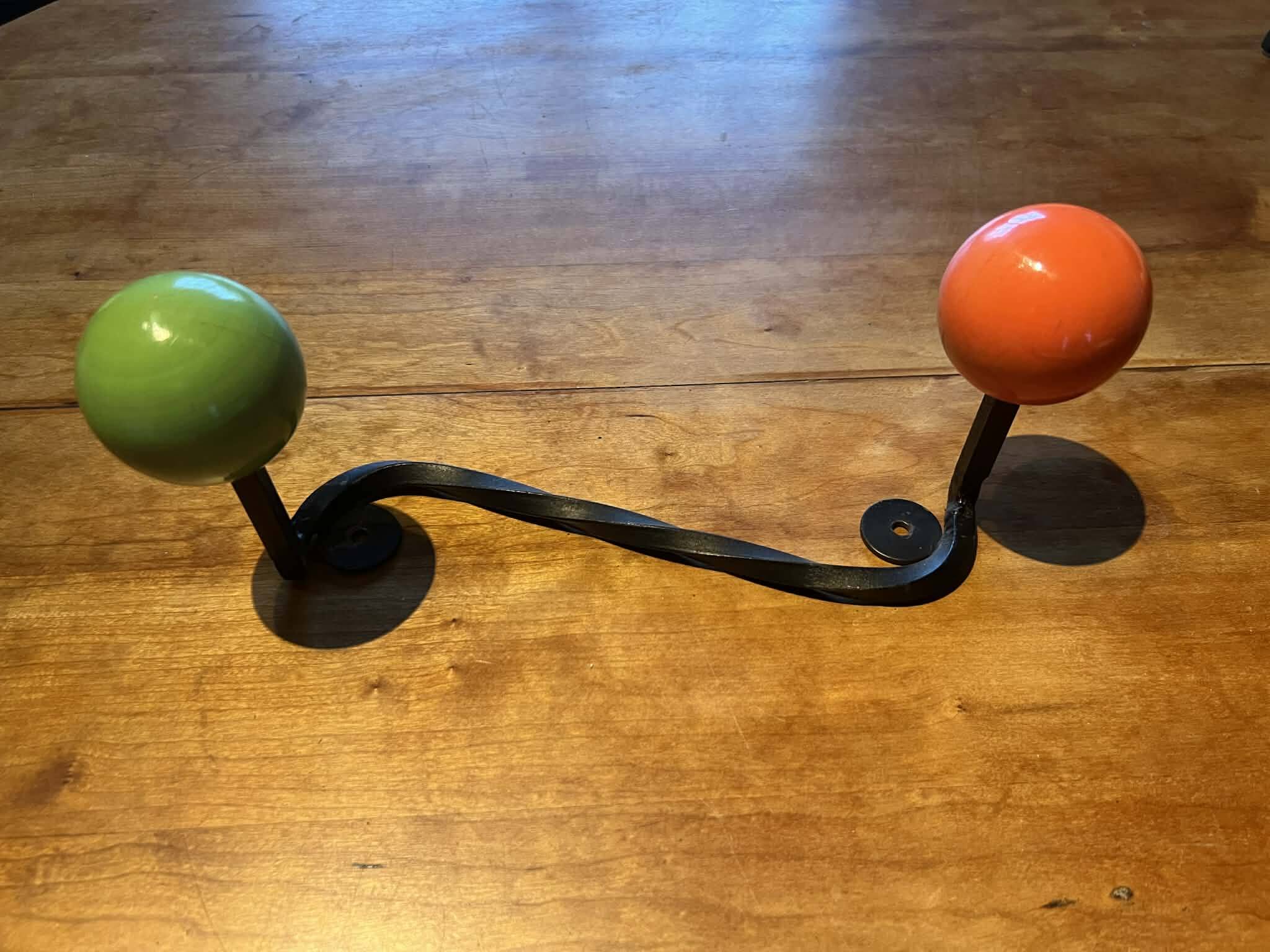 Pair of coat hooks