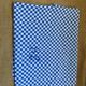 Checkered tablecloth old monogram Very good condition