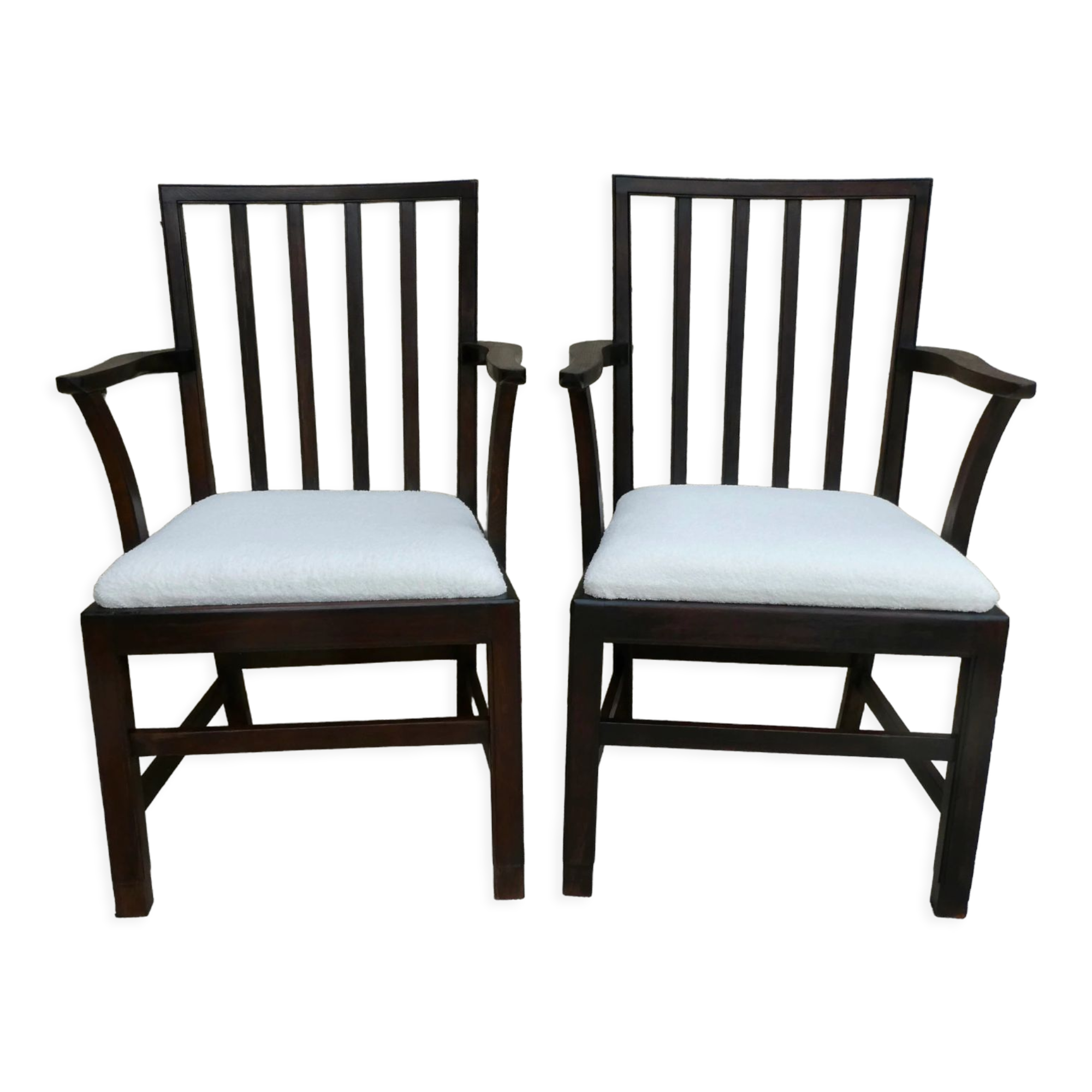 Pair of armchairs signed, Beithcraft, 60s
