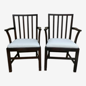 Pair of armchairs signed, Beithcraft, 60s