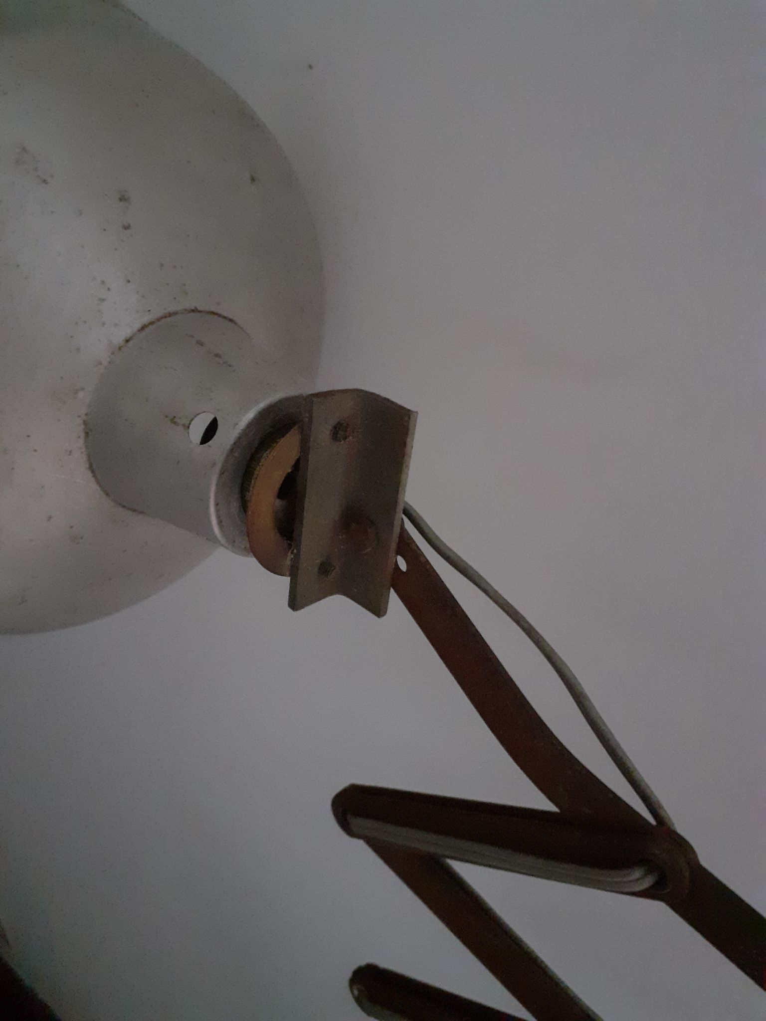 Wall lamp accordion Mazda industrial design 50's