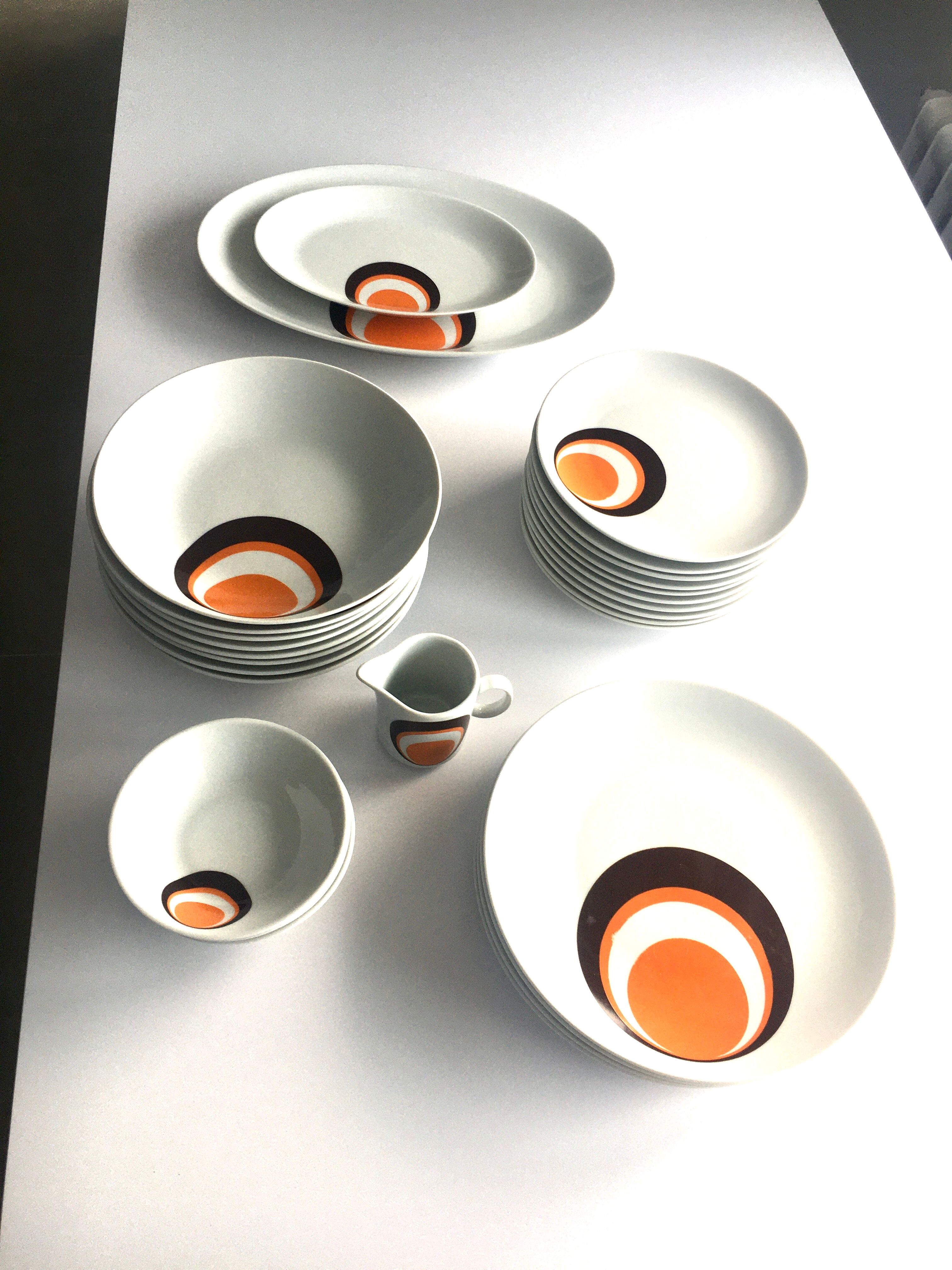 Service de table vintage 1970 Bavaria Winterling 29 pièces