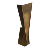 Cubist metal Vase attributed to WMF. 1930s