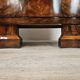 Art Decò bedside tables in walnut burl with brass knobs