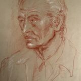 Portrait with sanguine