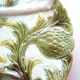Old dabbling plate with 2 artichokes with leaves and several asparagus