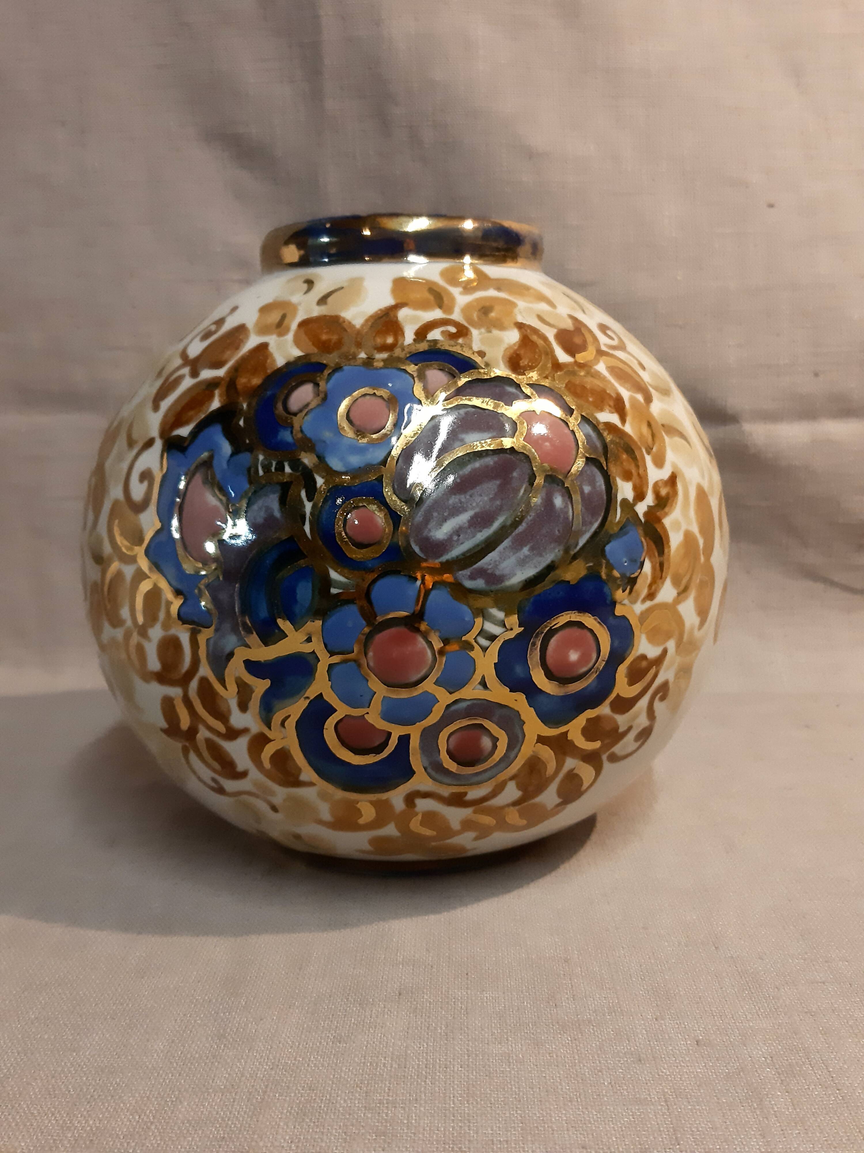 Ball vase Art Deco Alpho