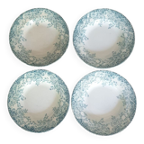 Quatre assiettes Trianon St Amand