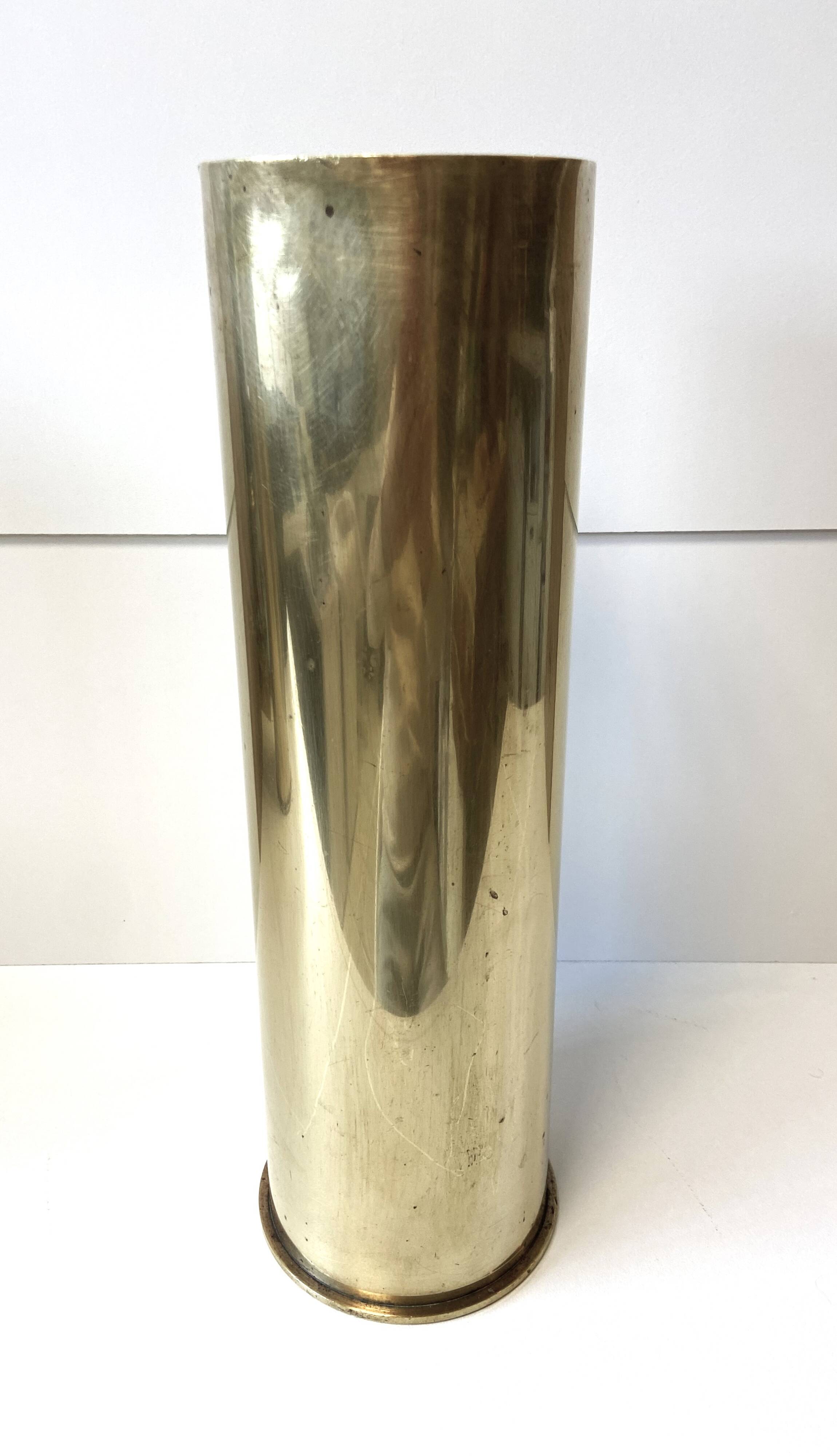 Trench War Craft Vase 1943 105 mm Shell Casing