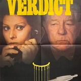 Original cinema poster "Verdict" Sophia Loren, Jean Gabin 60x80cm 1974