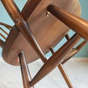 Chair & Armchair Set with Slats 1960 — Attributed to Ercol Goldsmith (St