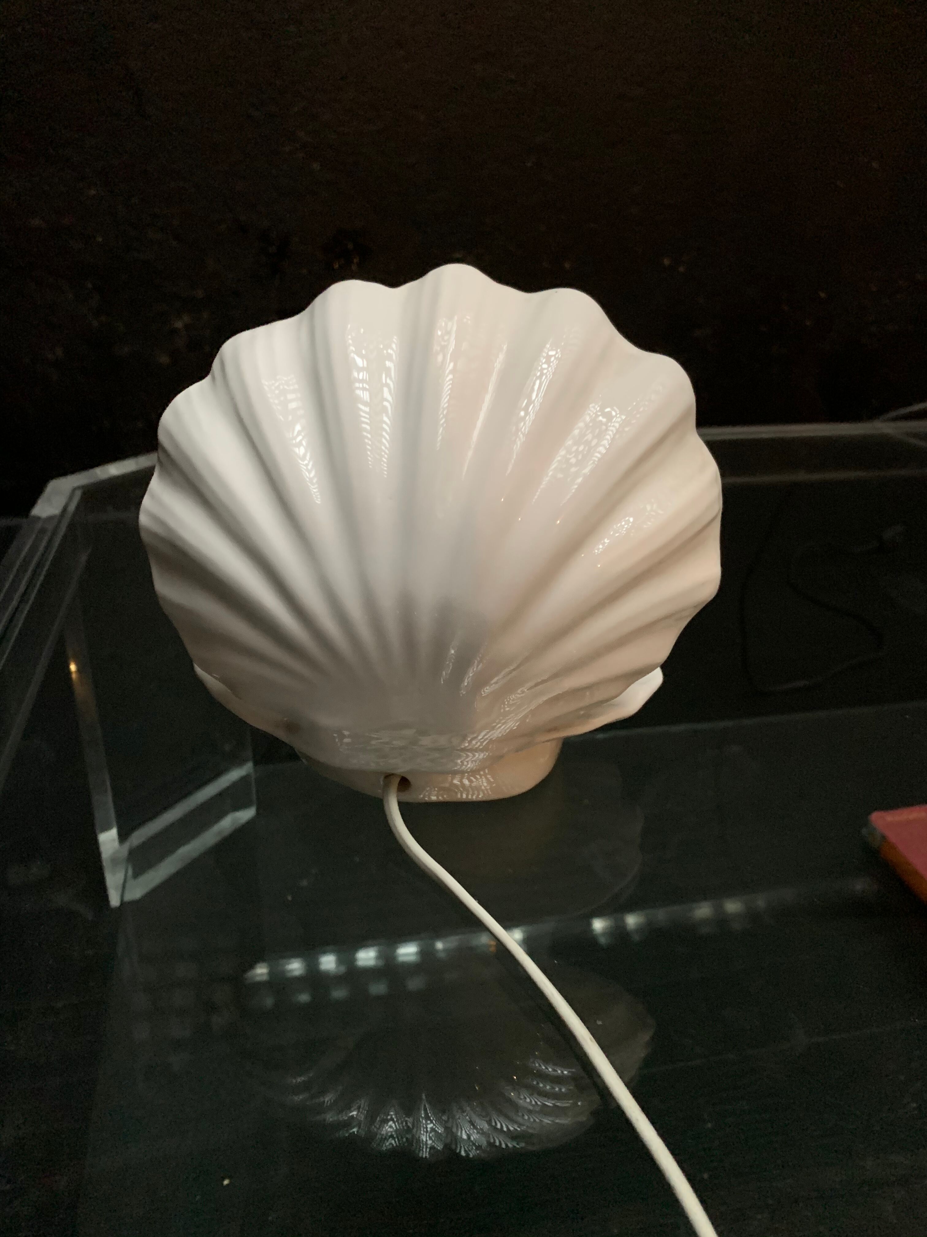Vintage shell lamp, 1960