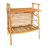 Rattan side table