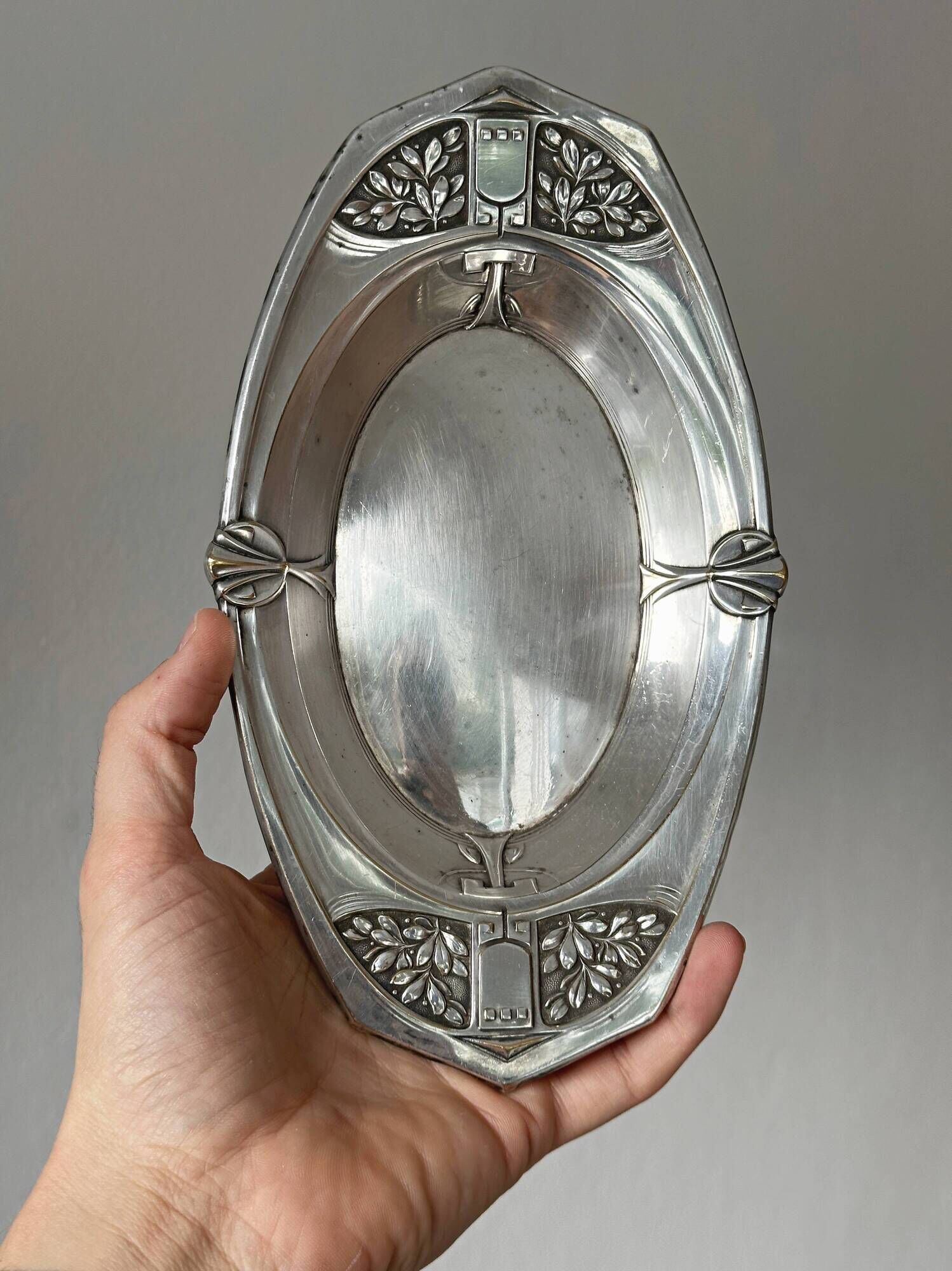 Small silver-plated pocket bowl