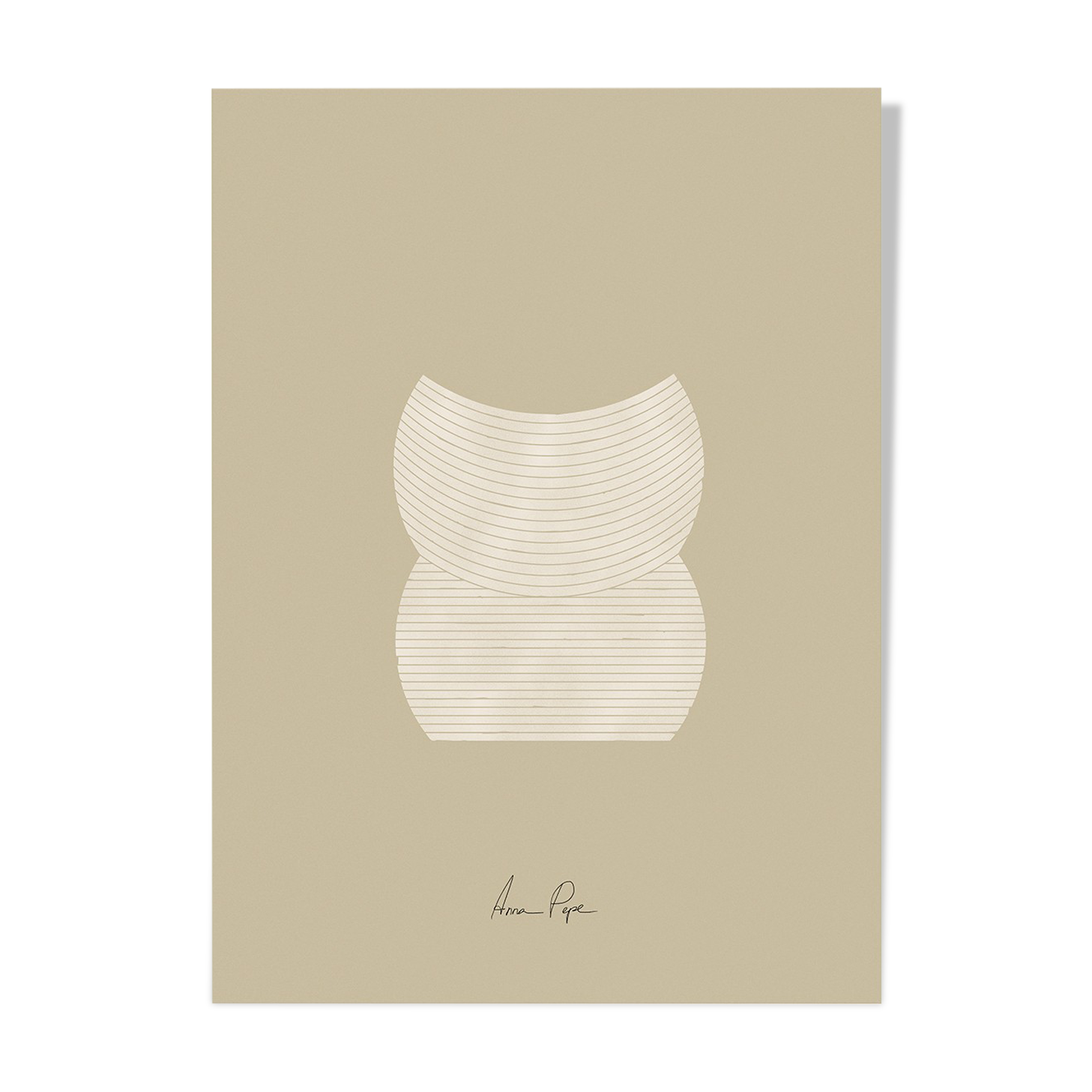 Gravure d’art de giclée géométrique, A3