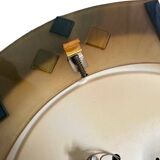 Wall/ceiling light in colored glass