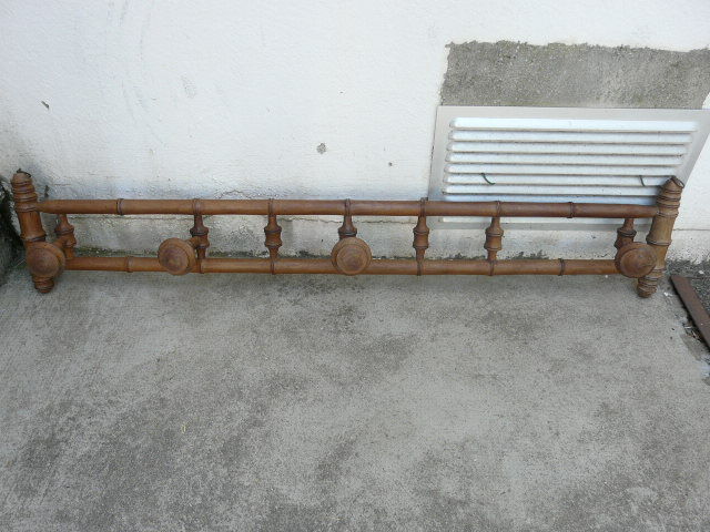 bamboo coat holder Napoleon III 4 hooks