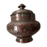 Ancien pot couvert oriental, calligraphie islamique
