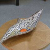 Empty ceramic pocket by Marius Bessone in Vallauris 1950's