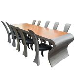 Vintage the wave dining set designed by Hans Kopla, 1997