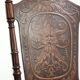 Ensemble de quatre chaises de bistro antiques de la fin du 19e/début du 20e siècle.