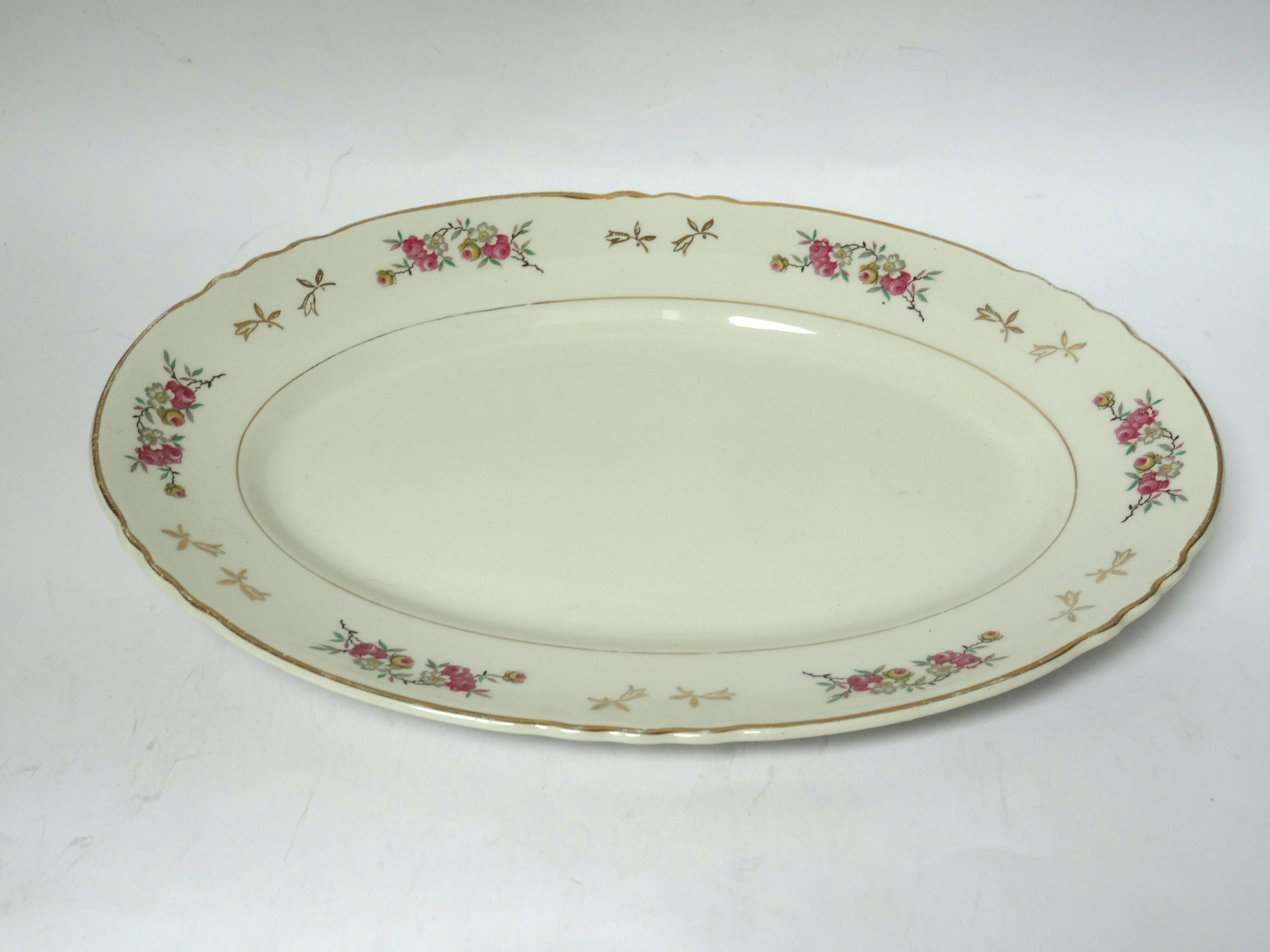 oval serving dish Moulin des Loups