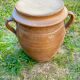 Set of jars, salt cellar, terracotta and stoneware pot