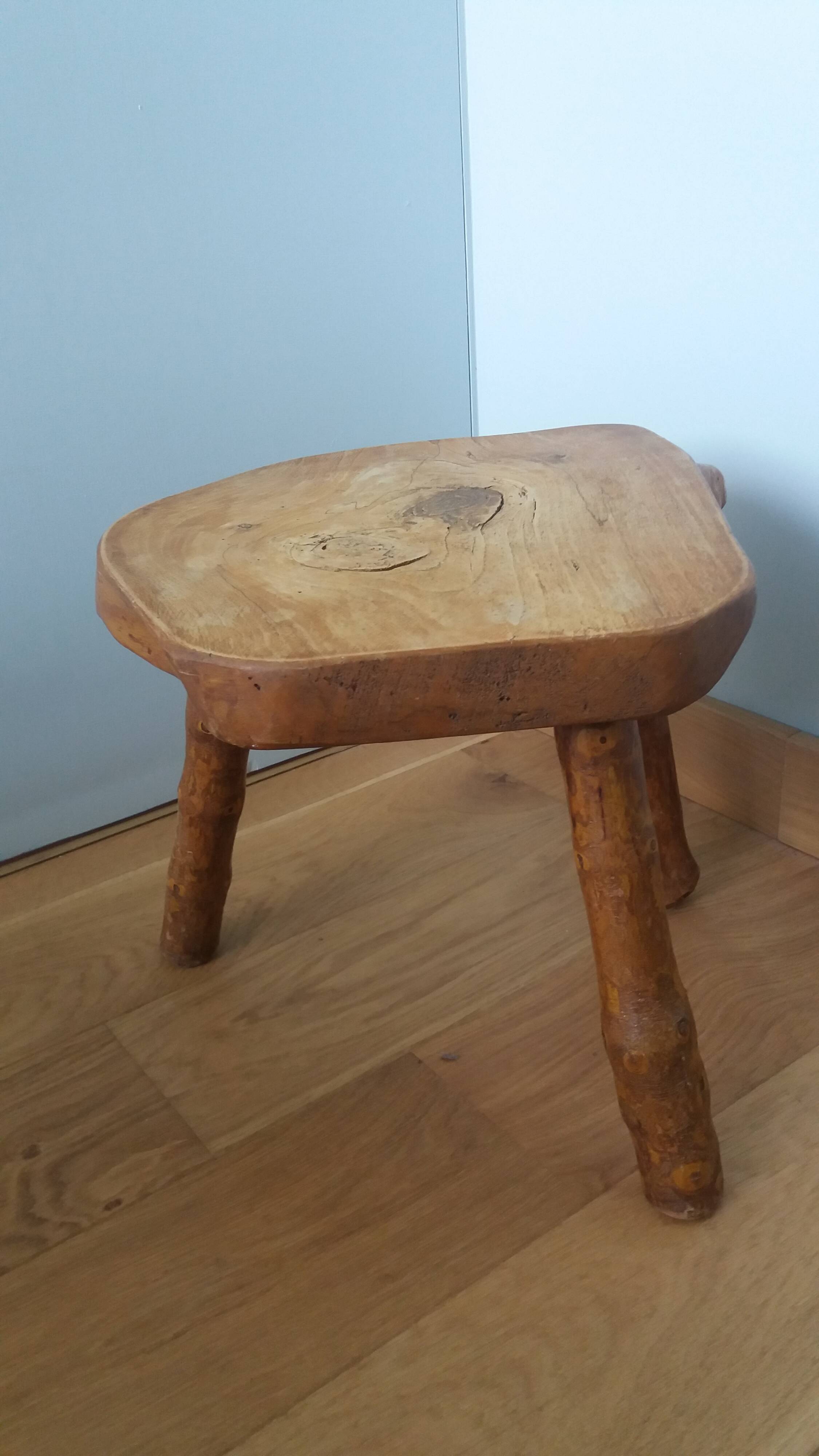 Brutalist tripod stool