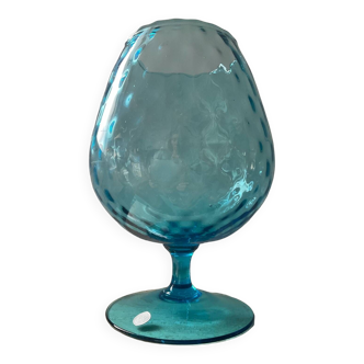 Optical vase in polished glass Italy