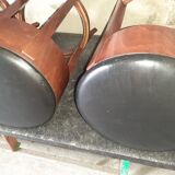 Lot of five old bistro stools