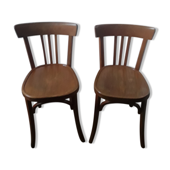 Pair of vintage Baumann bistro chairs
