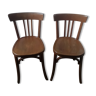 Pair of vintage Baumann bistro chairs