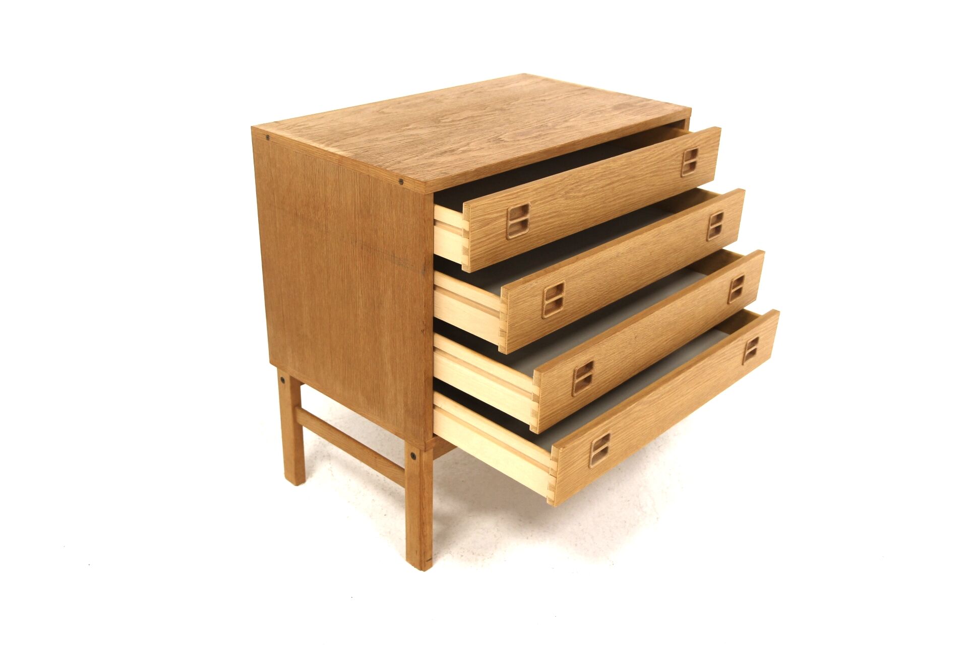 Scandinavian oak chest of drawers, Sweden, 1960