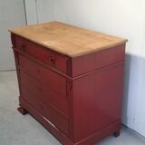 Patinated chest of drawers