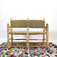 Banquette marocain en bois et corde
