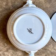 Sarreguemines blue earthenware soup tureen