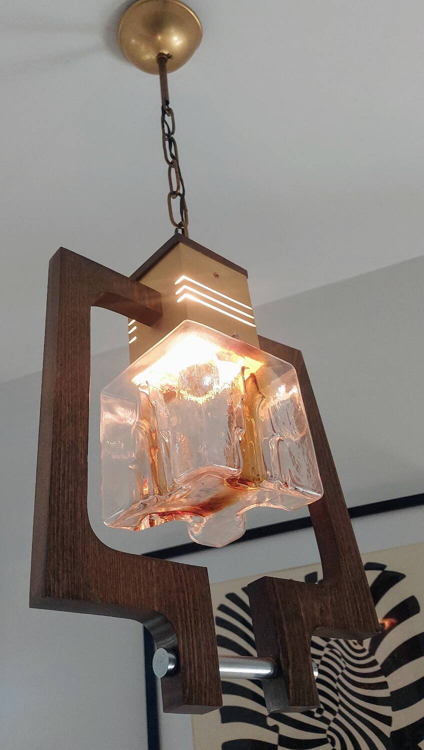 60s Murano glass pendant light