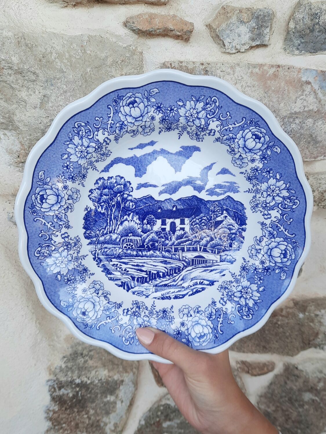 Hollow plate Swiss Landscape vintage
