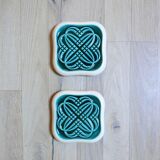 Under the plate and under glass