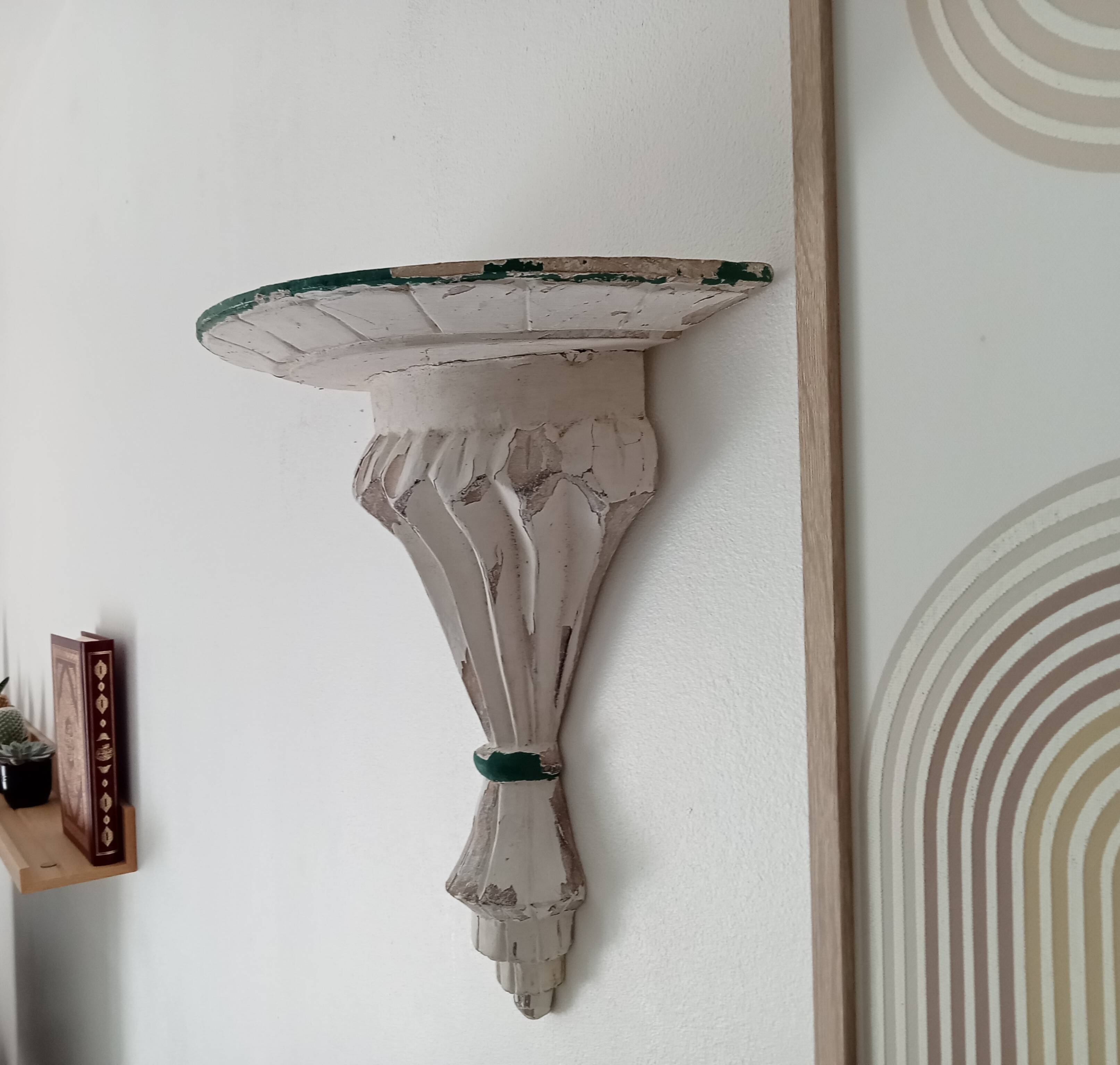 Antique wall shelf, 19th century