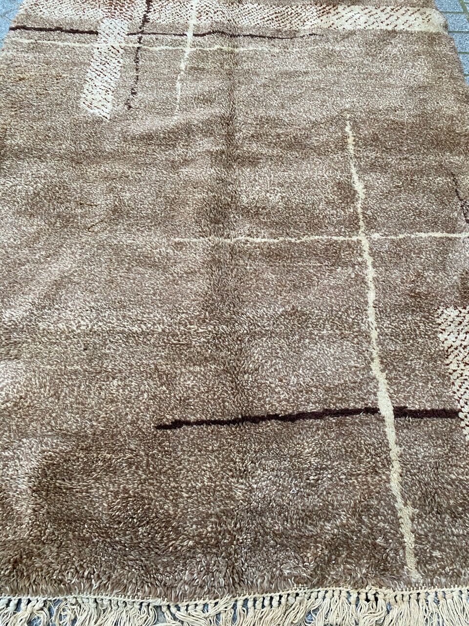 Art deco antique handmade carpet 140x200 cm