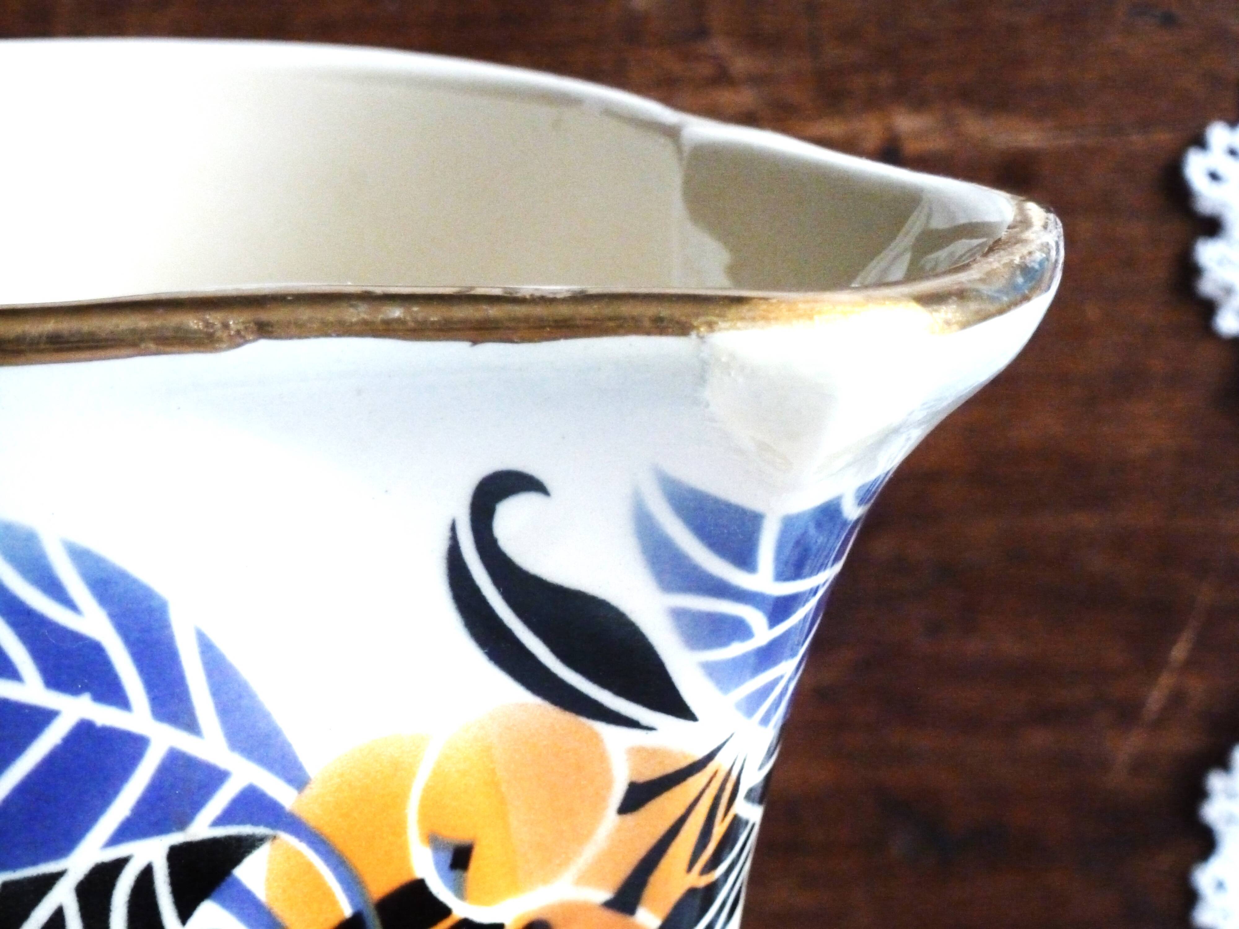 Vintage jug, ceramic toilet jug, pitcher, bathroom decor.