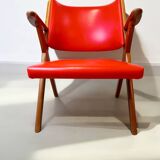 Vintage Italian armchair in Scandinavian style.